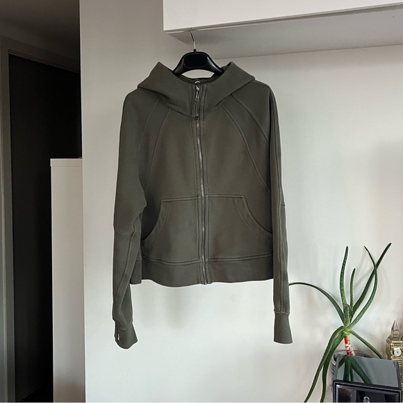 Lululemon Scuba Oversized Full-Zip Casual Hoodie Green Sz M/L - Picture 7 of 13